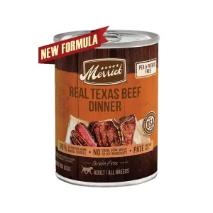 96% Grain Free Real Texas Beef Dinner Adult Dog Can