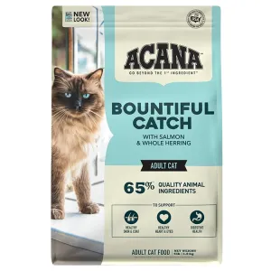 ACANA Bountiful Catch Salmon Catfish and Herring Dry Cat Food, 4-lbs.