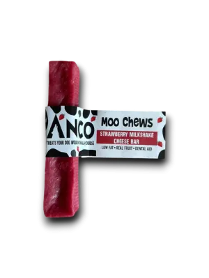 Anco Moo Chews Strawberry Milkshake Cheese Bar- Large