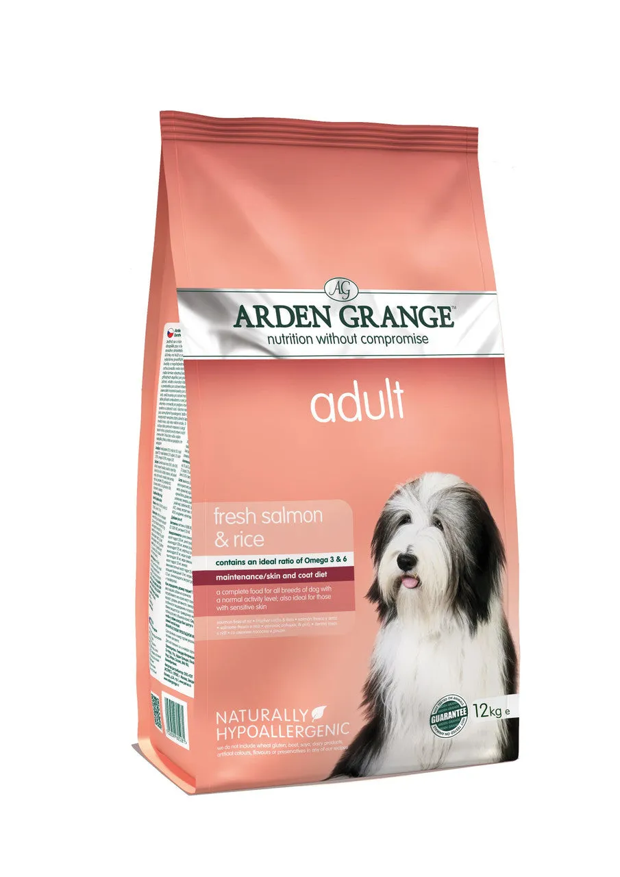 Arden Grange Adult Salmon & Rice 12kg Dry Dog Food