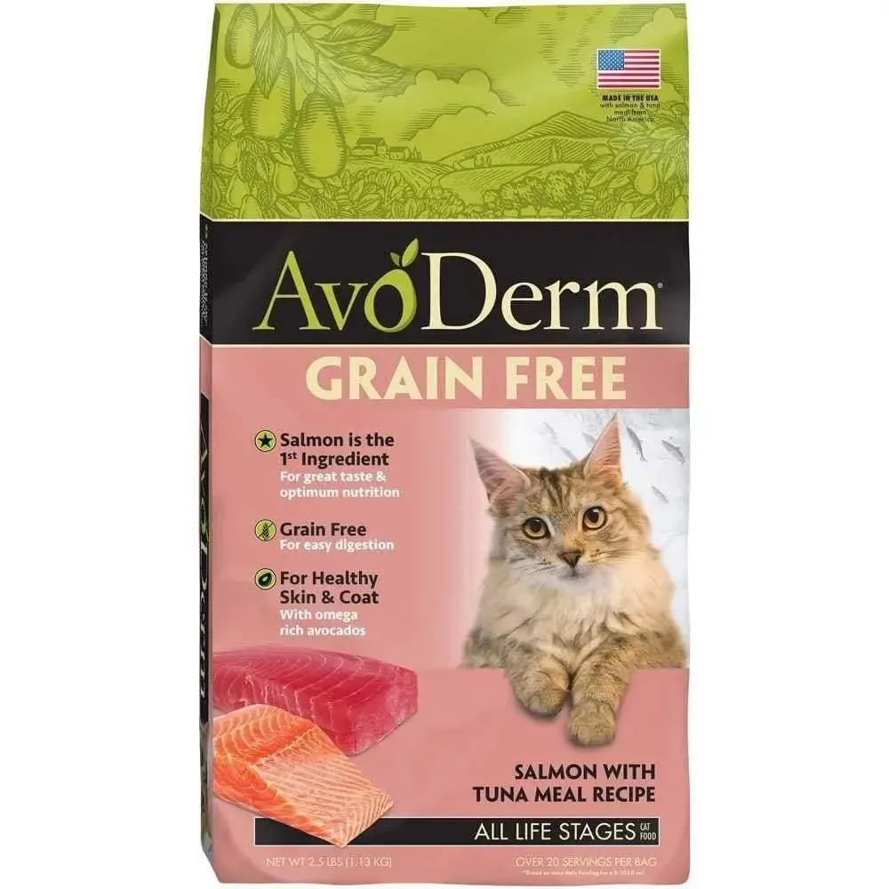 AvoDerm Grain Free Salmon with Tuna Meal Dry Cat Food