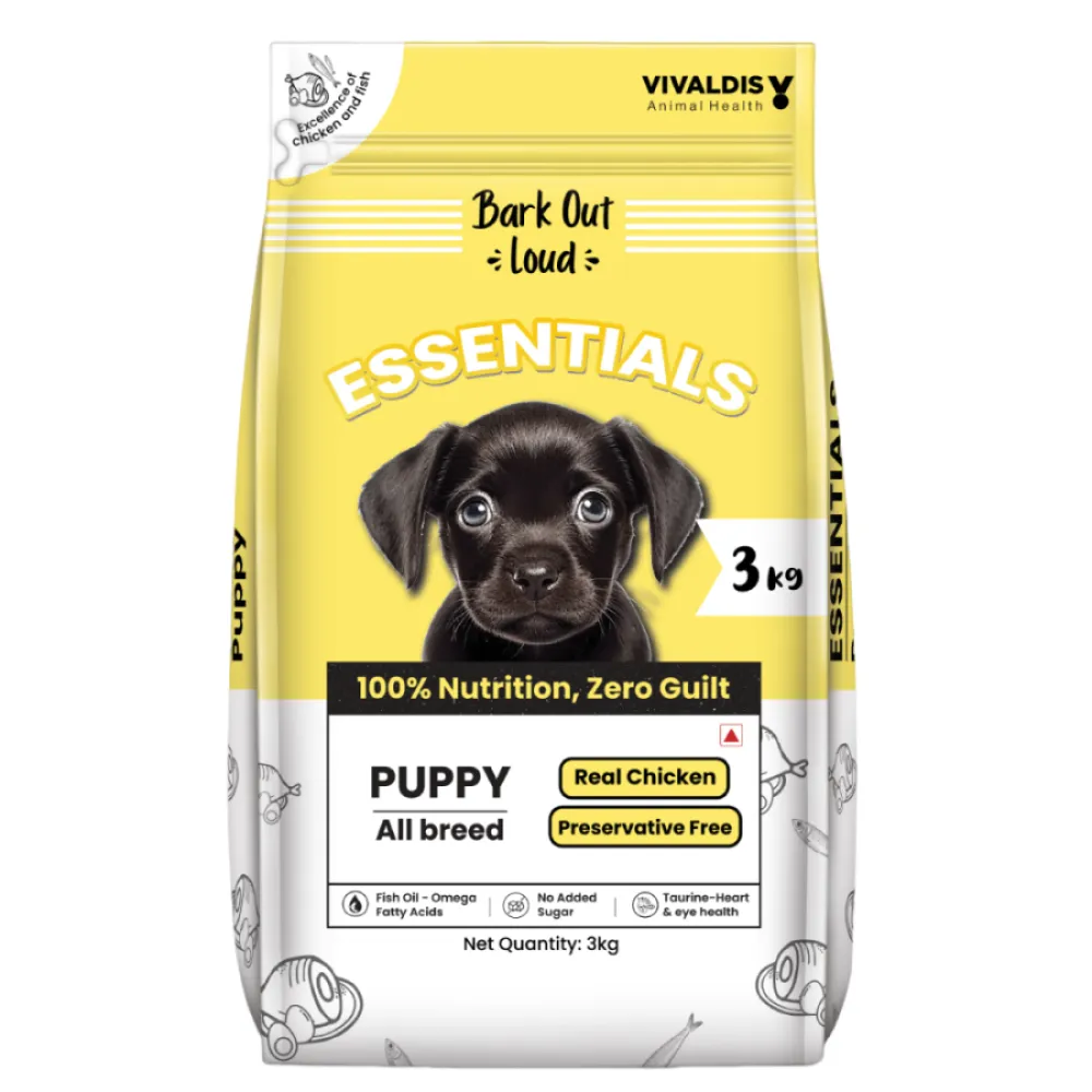 Bark Out Loud Essentials Real Chicken All Breed Puppy Dog Dry Food