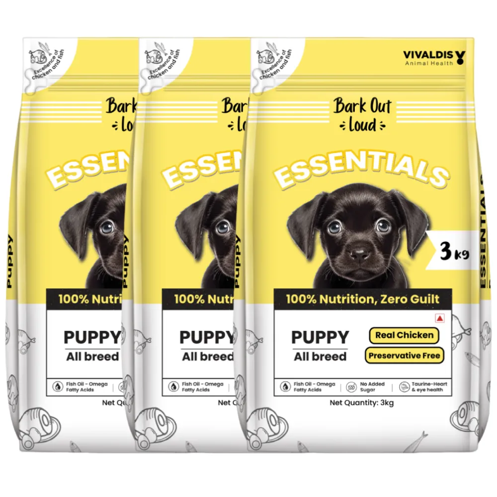 Bark Out Loud Essentials Real Chicken All Breed Puppy Dog Dry Food