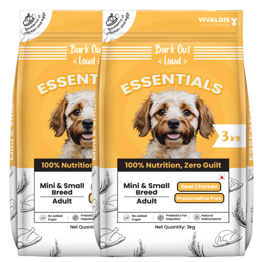 Bark Out Loud Essentials Real Chicken Mini and Small Breed Adult Dog Dry Food