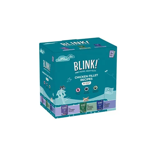 Blink! Chicken Fillet Recipes In Gravy 8 x 85g Wet Cat Food