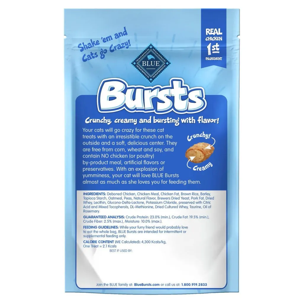 Blue Buffalo Bursts Crunch & Creamy Paw-Lickin Chicken Treats For Cats (2 oz)