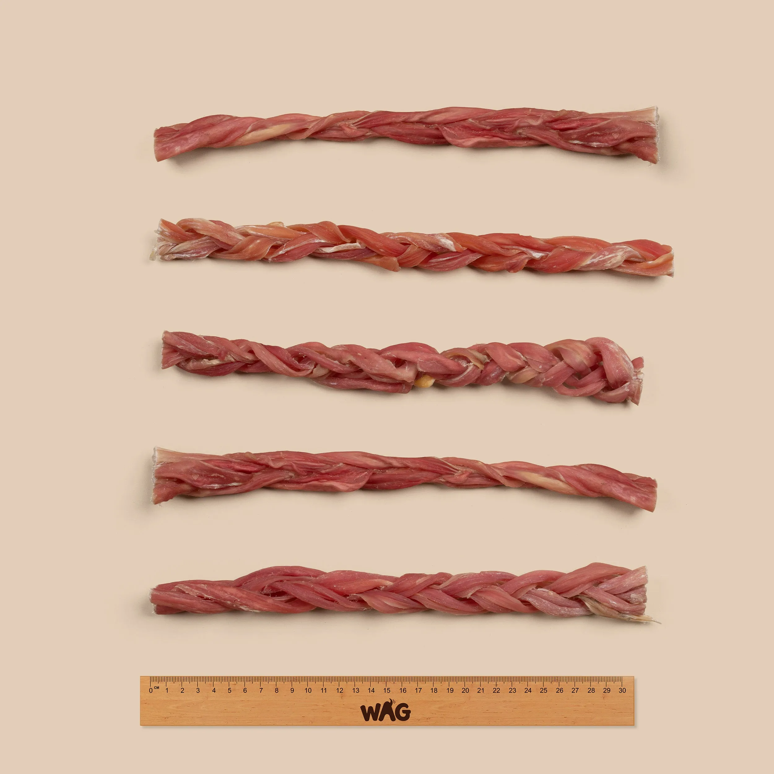 Braided Bully Sticks (4 Pack)