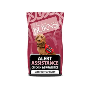 Burns Alert Assistance Chicken & Brown Rice 12kg Dry Dog Food