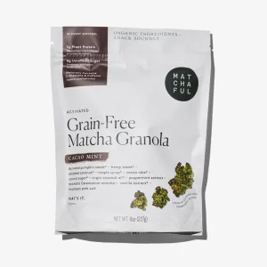 Cacao Mint Grain-Free Activated Matcha Granola - 8oz