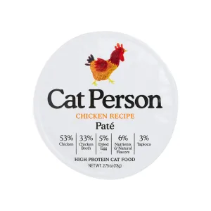 Cat Person Grain-Free Pate Wet Cat Food 2.75 oz Case of 24