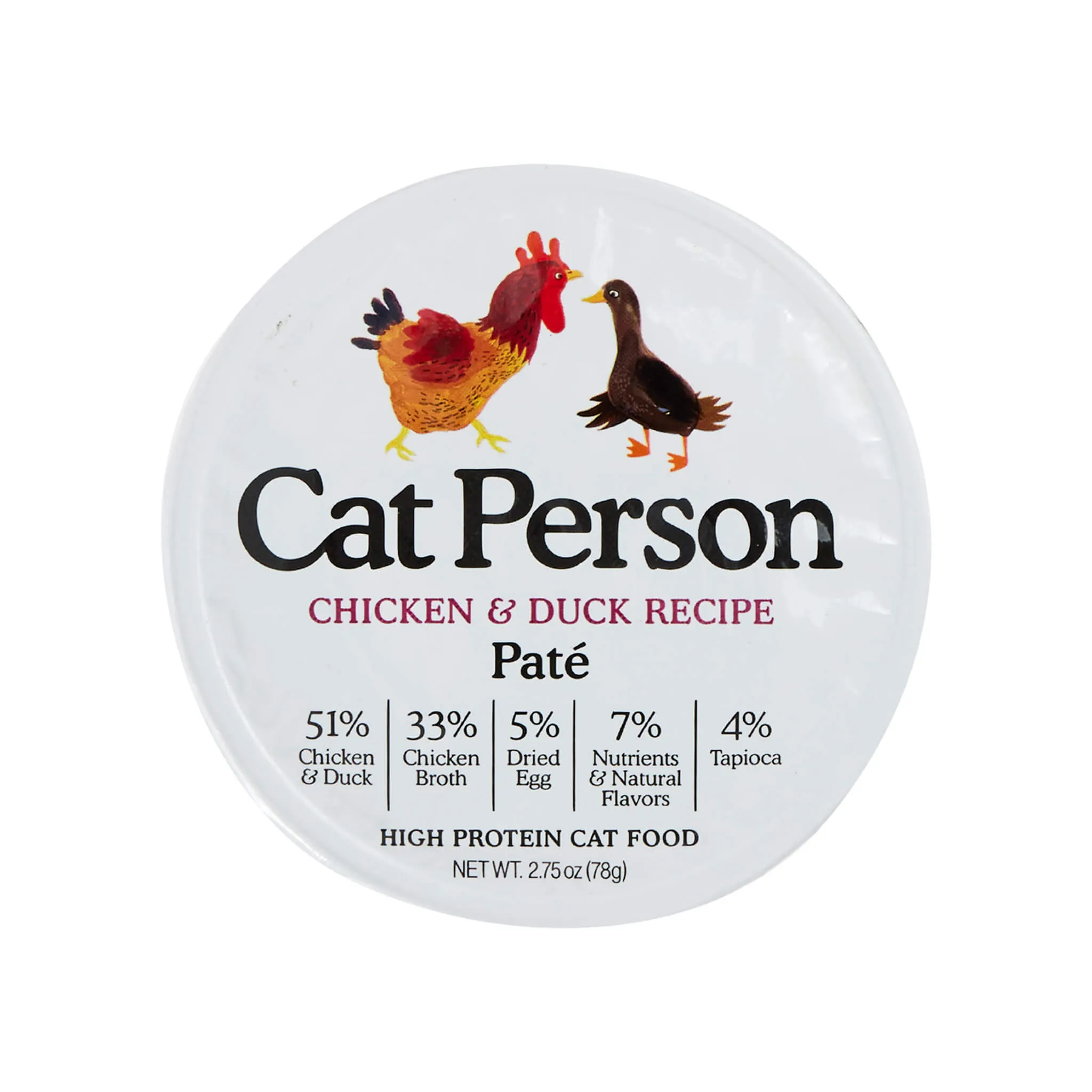 Cat Person Grain-Free Pate Wet Cat Food 2.75 oz Case of 24