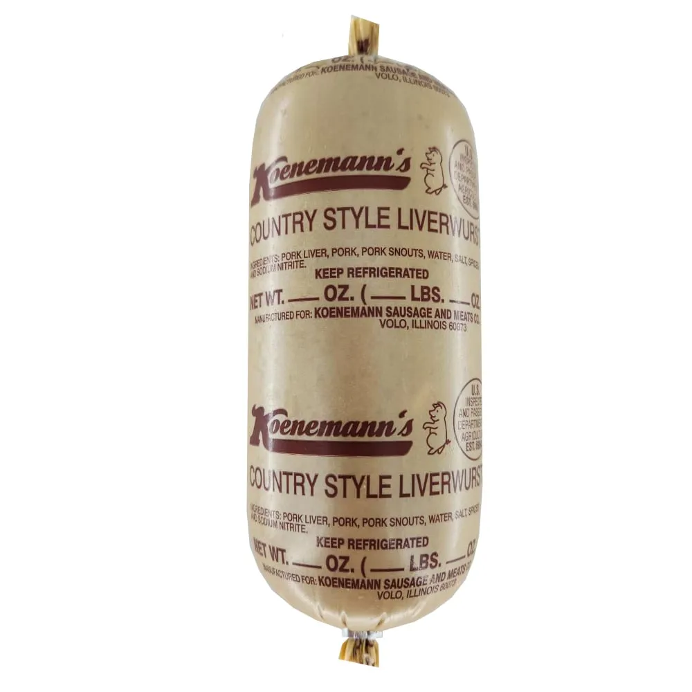 Country Style Liverwurst, Koenemannâ€™s, 400g/ 0.9lb