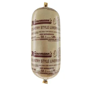 Country Style Liverwurst, Koenemannâ€™s, 400g/ 0.9lb