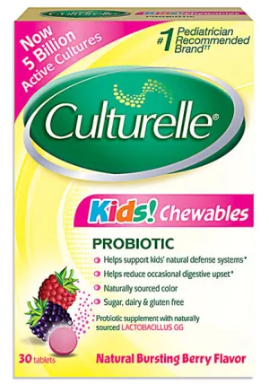 CULTURELLE - Kids Chewables Probiotic Formula - 30 Tablets