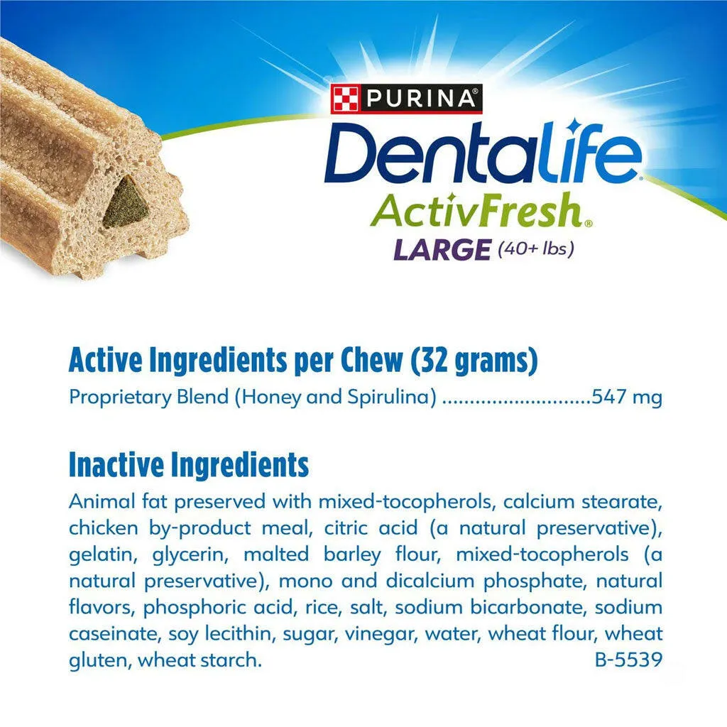 DentaLife ActivFresh Daily Oral Care Large Dental Dog Treats