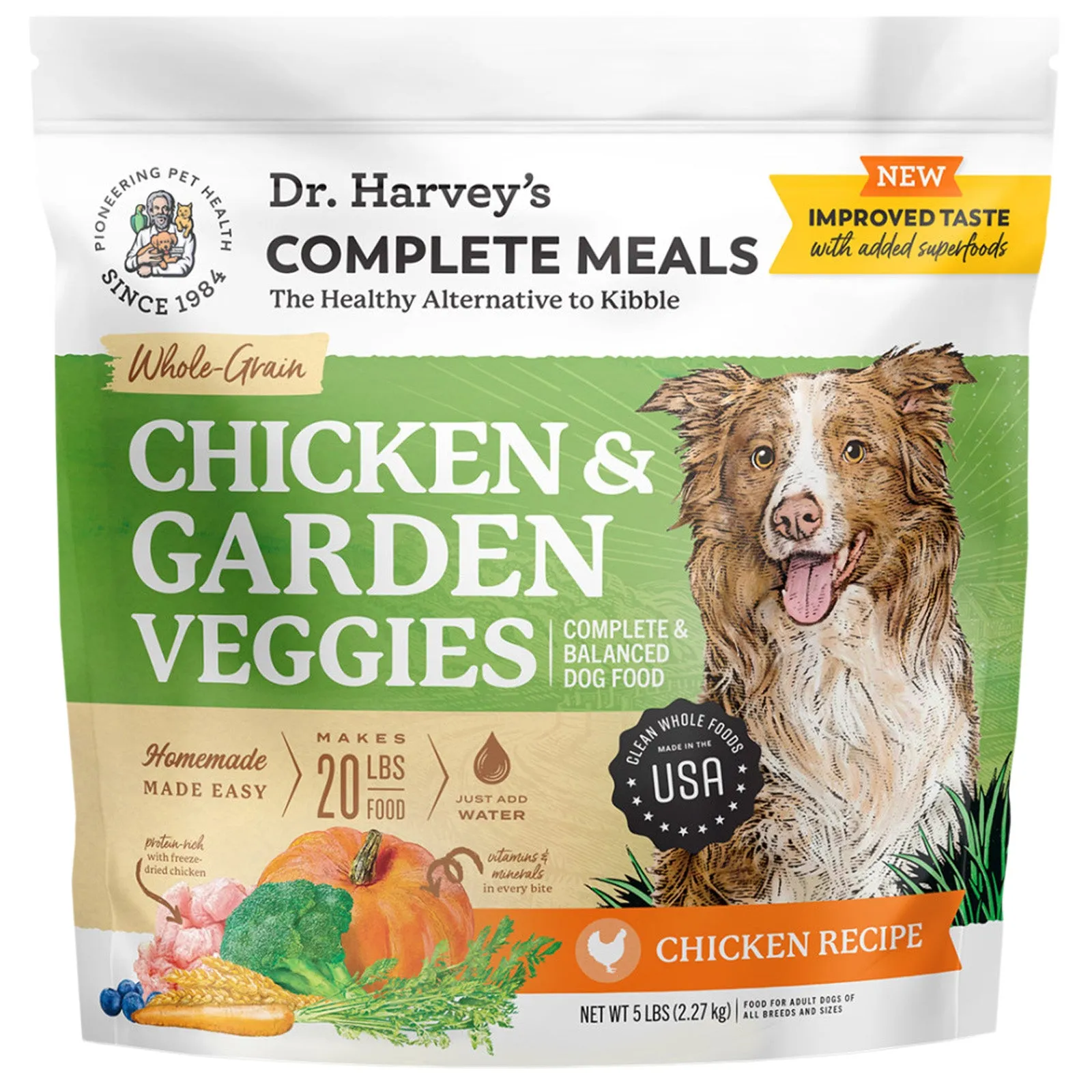 Dr. Harvey's Garden Veggies Whole Grain Beef Recipe Dog Food