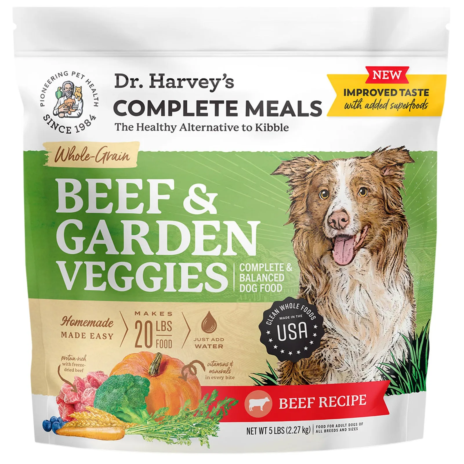 Dr. Harvey's Garden Veggies Whole Grain Beef Recipe Dog Food