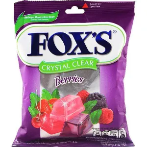 FOX'S CRYSTAL CLEAR 90G BERRIES BAG