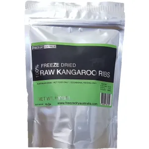 Freeze Dry Australia Kangaroo Ribs Dog Chew Treats 100g