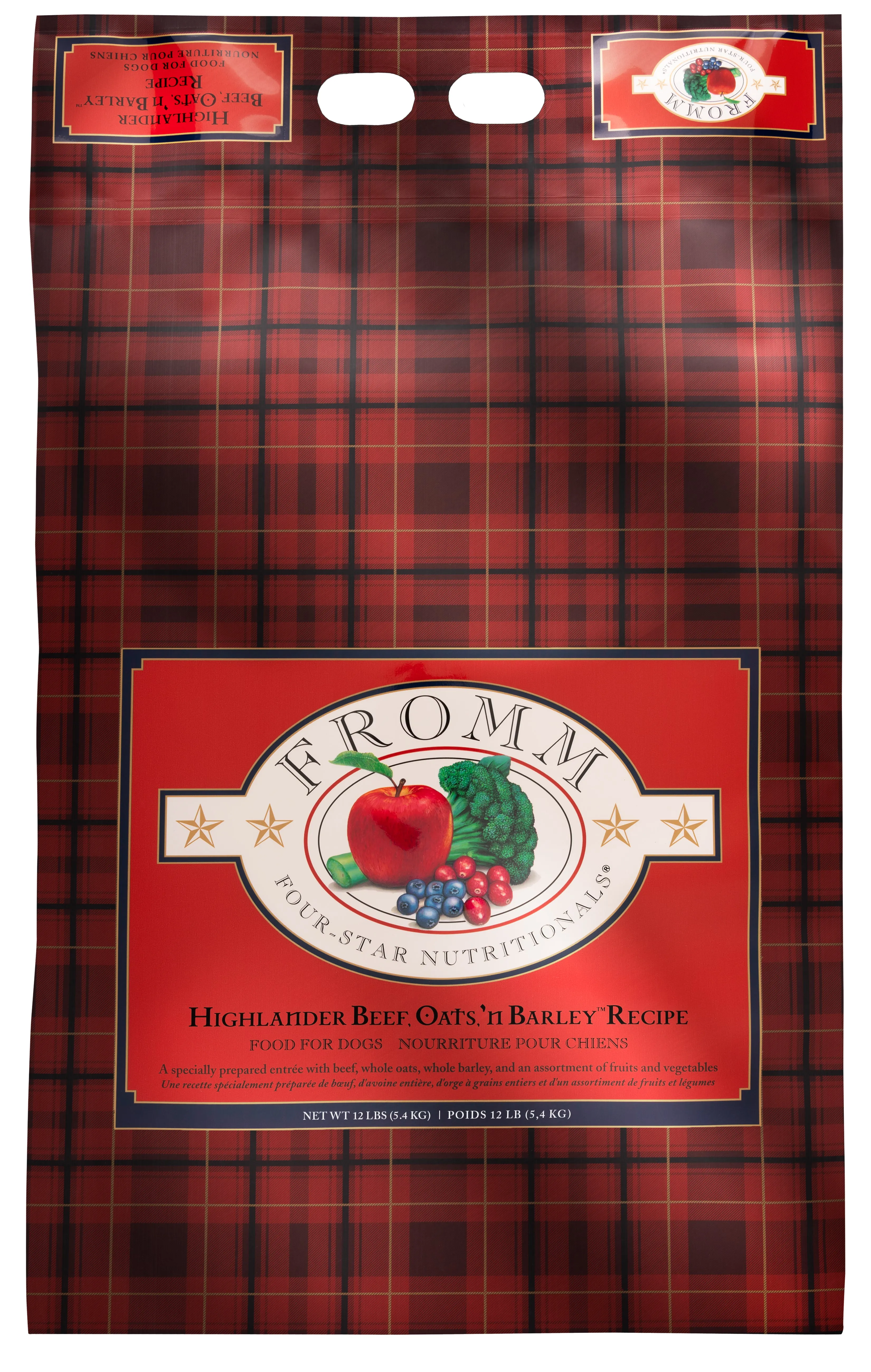 Fromm Four Star Grain Inclusive Highlander Beef Oats and Barley Dry Dog Food