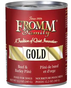 Fromm Gold Beef & Barley Pate Wet Dog Food 12oz