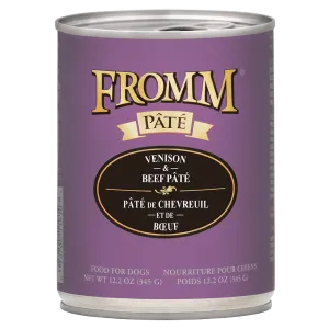 Fromm Gold Venison & Beef Pate Canned Dog Food 12.2oz