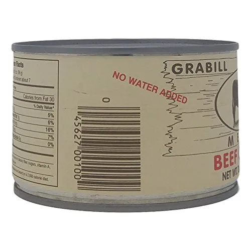 Grabill Country Meats Canned Beef Chunks, Favorite Amish Food, 13 Oz. (Pack of 12)