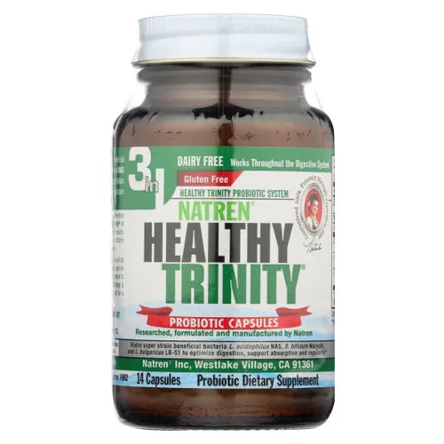 Healthy Trinity Probiotic Capsules 14 Caps By Natren