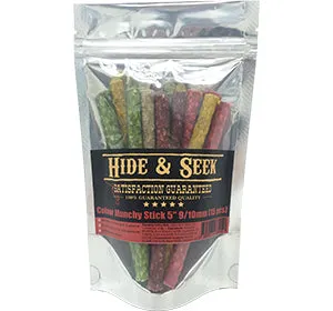 Hide & Seek Colour Munchy Stick Rawhide Dog Chews 15ct