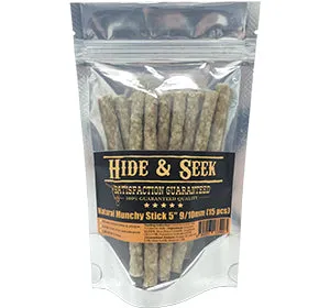 Hide & Seek Natural Munchy Stick Rawhide Dog Chews 15ct