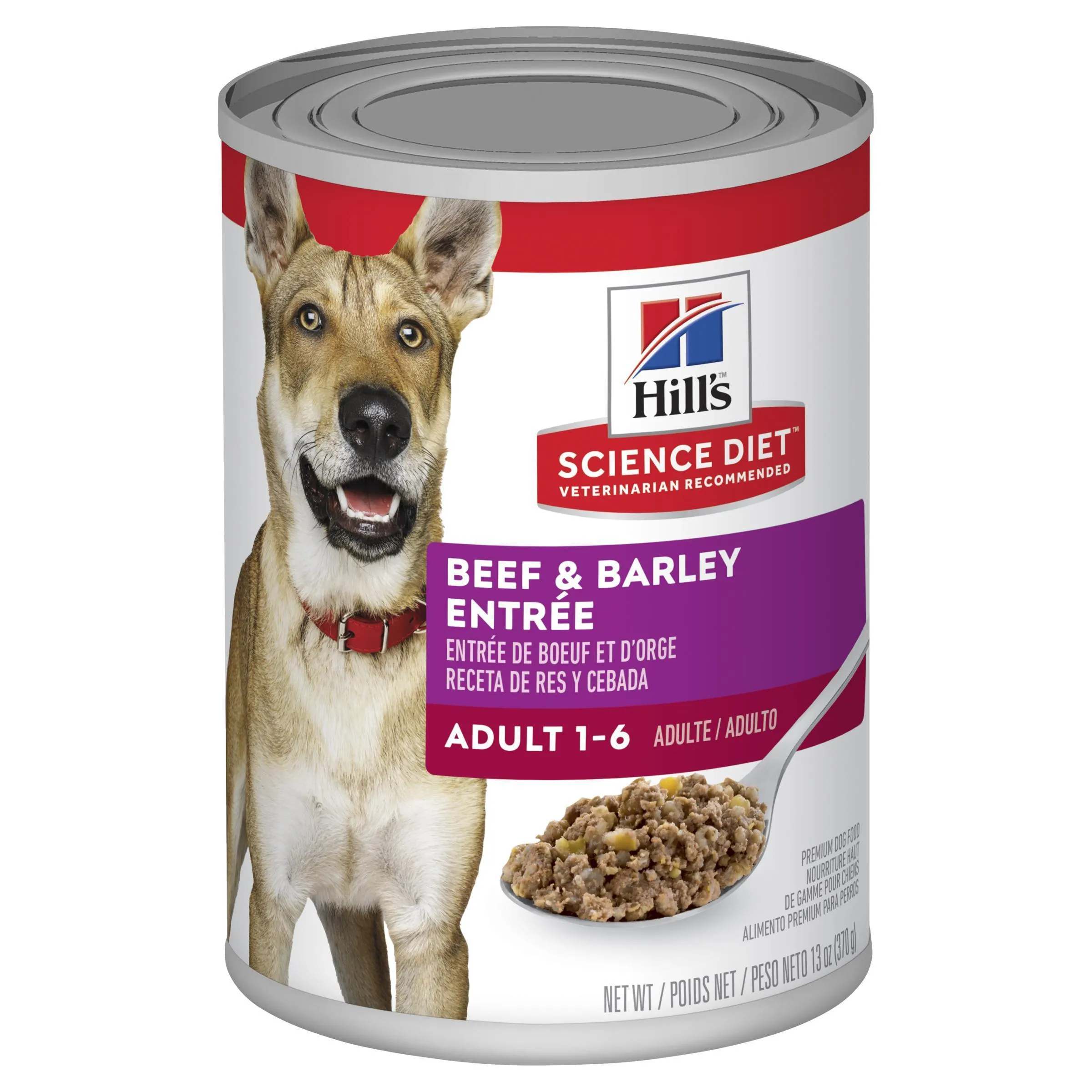 Hills Science Diet Adult Beef and Barley Entree Canned Dog Food 363g^^^