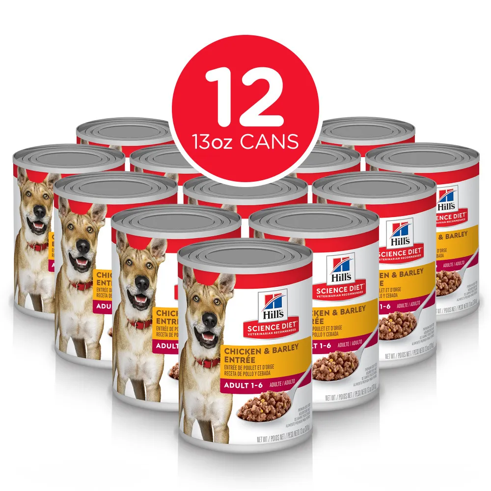 Hill's Science Diet Adult Chicken & Barley Entree Canned Dog Food