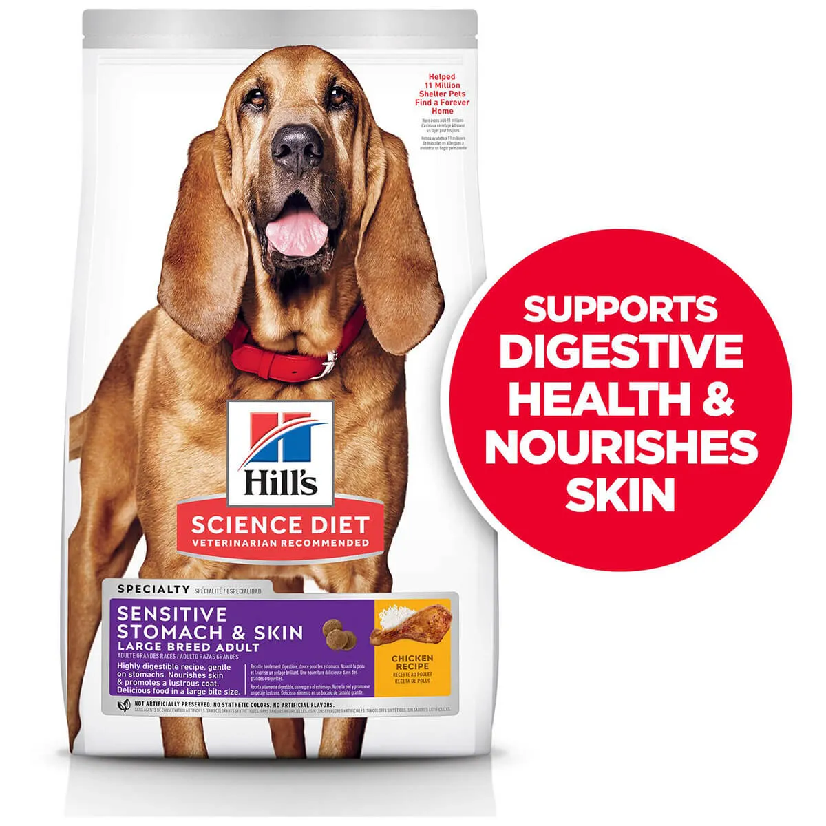 Hill's Science Diet Sensitive Stomach & Skin Adult Large Breed Dry Dog Food 13.6kg