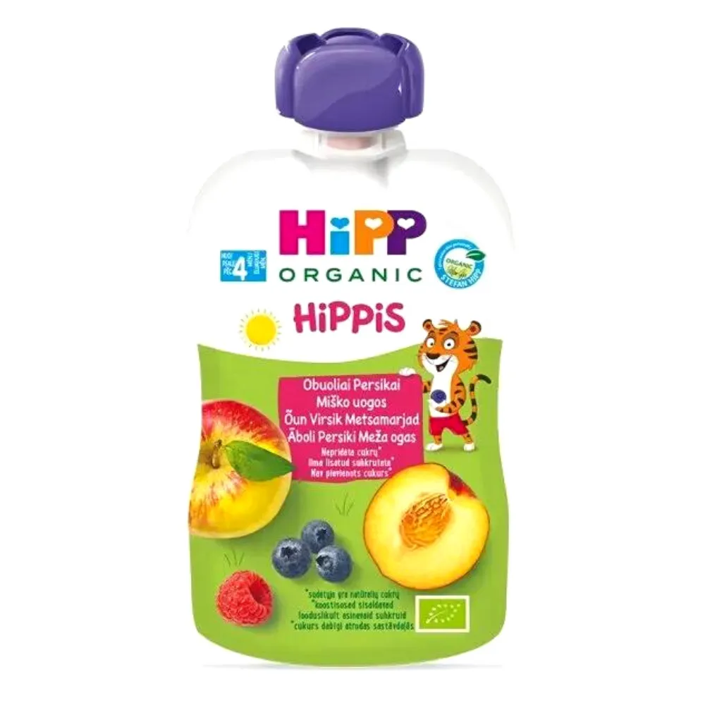 HiPP Hippis Wild Berries In Apple Peach Puree Pouch