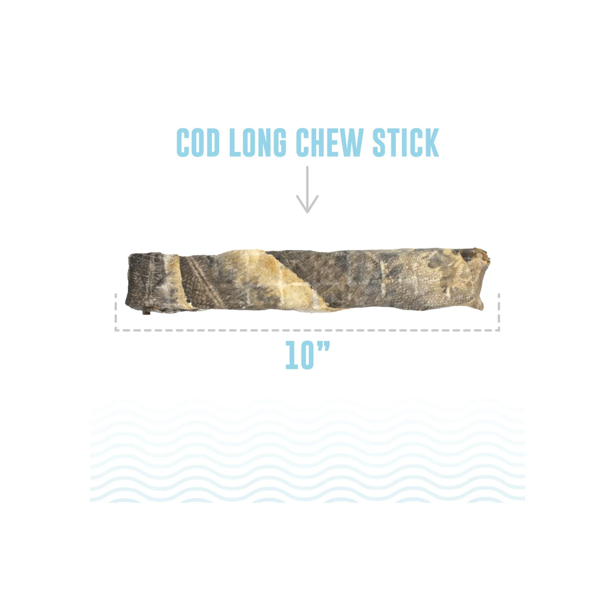 Icelandic  Cod Skin Fish Chew Sticks Dog Treats