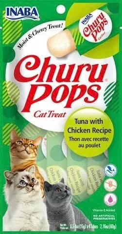 INABA Cat Churu Pops Tuna With Chicken 60G