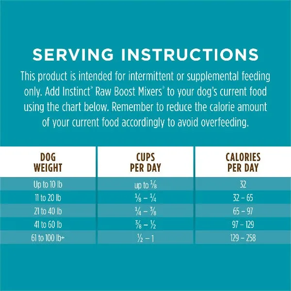 Instinct Raw Boost Mixers Multivitamin Dog Food Topper, 5.5oz