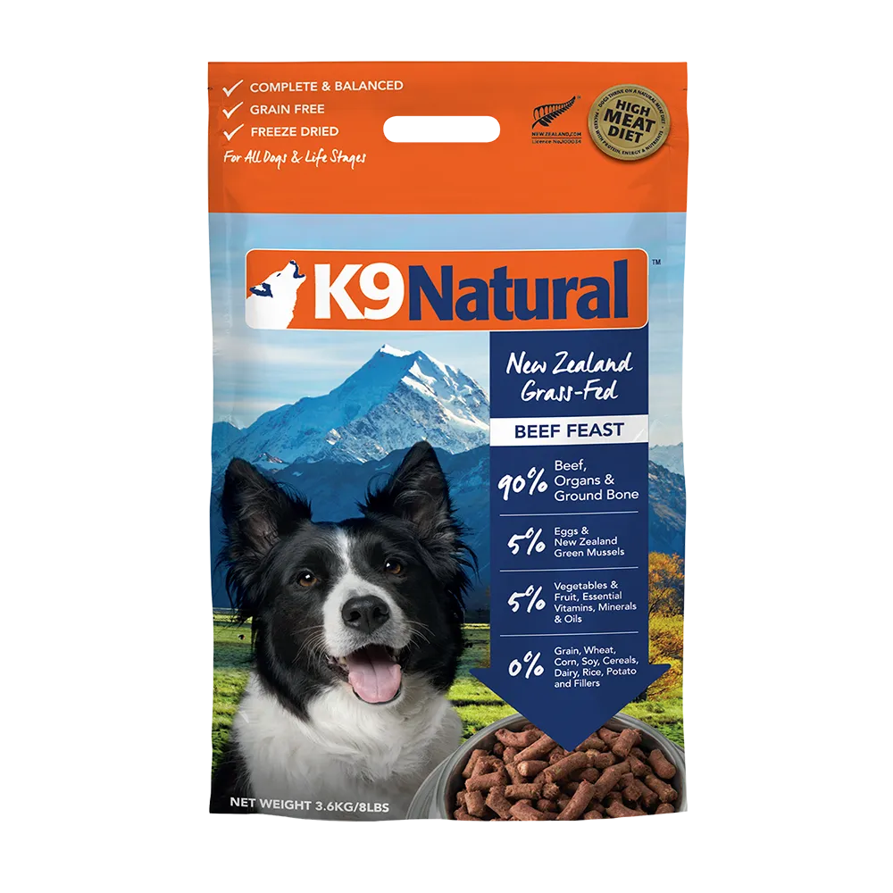 K9 Natural Dog Freeze Dried Beef 3.6kg