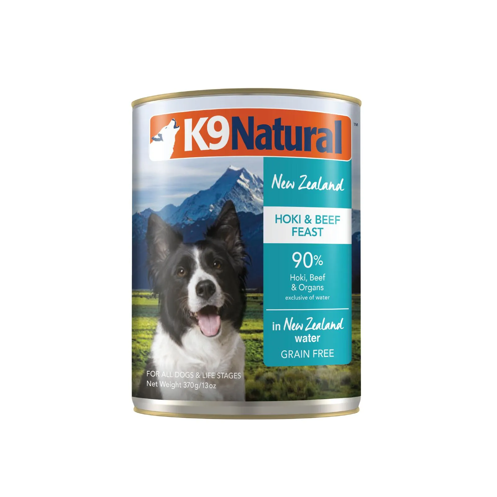 K9 Natural Hoki and Beef Feast Wet Dog Food 370g x 12^^^