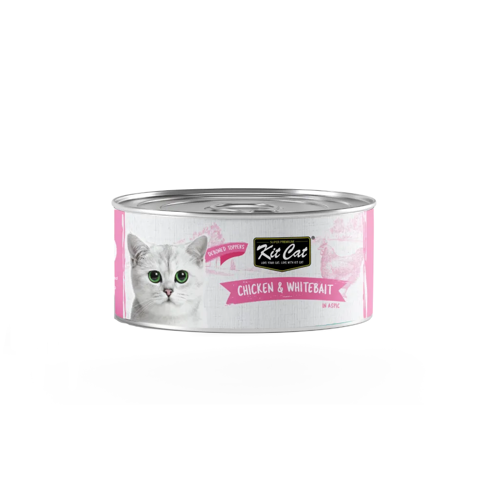 KitCat Super Premium Deboned Chicken & Whitebait Toppers 80g