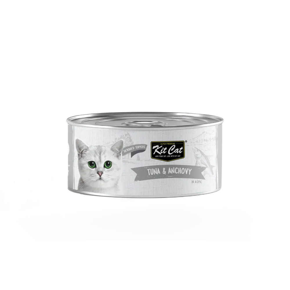 KitCat Super Premium Deboned Tuna & Anchovy Toppers 80g