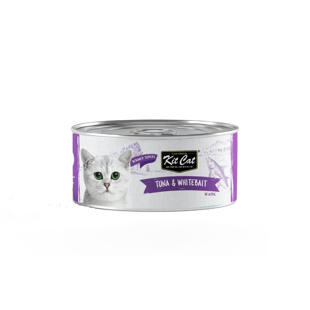 KitCat Super Premium Deboned Tuna & Whitebait Toppers 80g