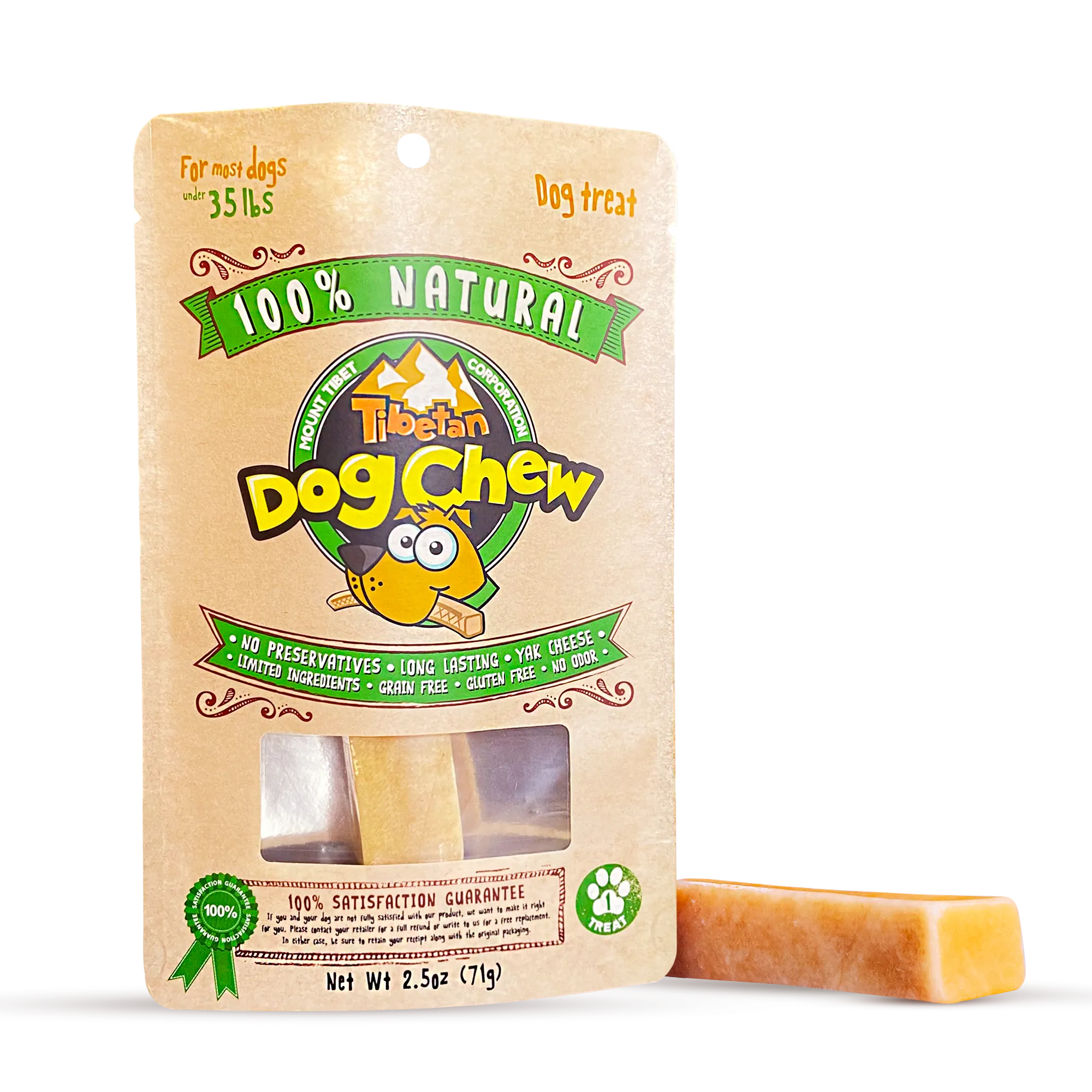 Long Lasting Medium Yak Chews for Dogs