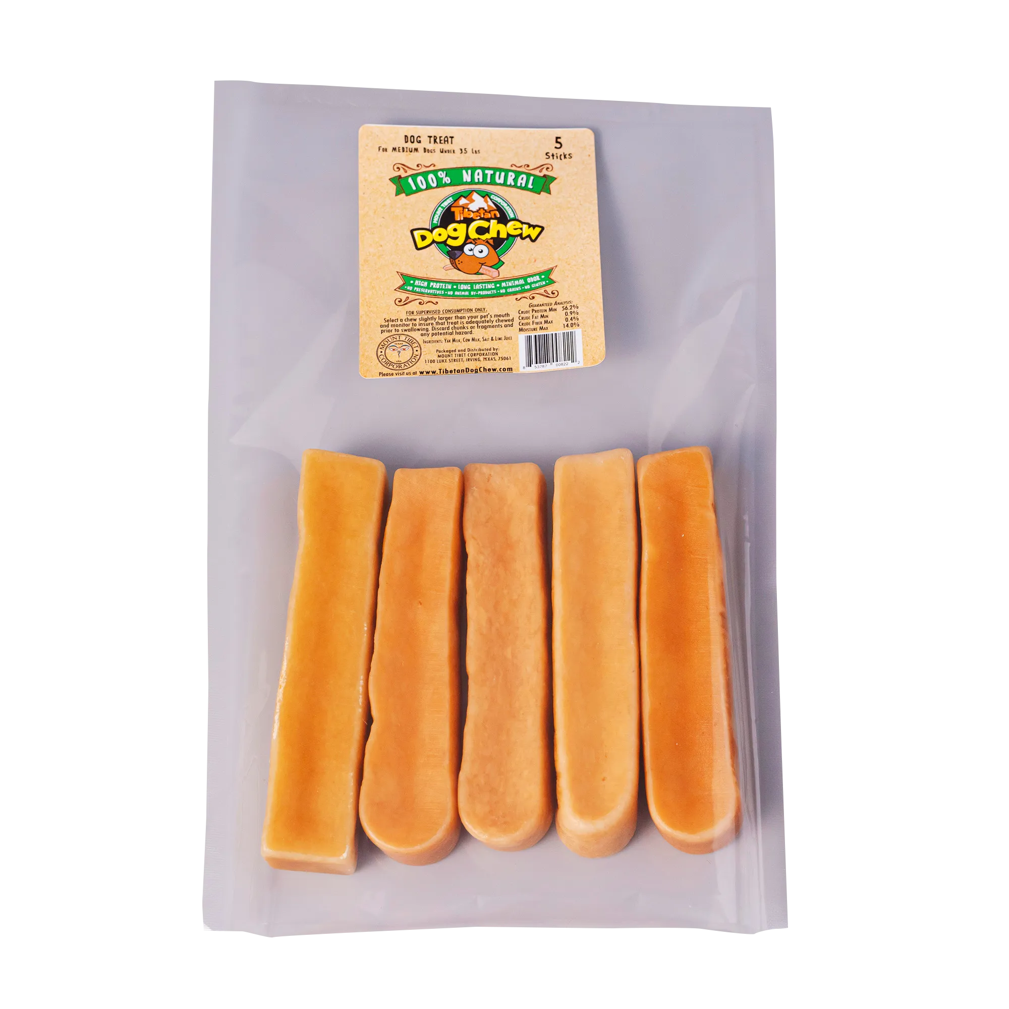 Long Lasting Medium Yak Chews for Dogs