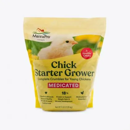 Manna Pro Chick Starter Grower Medicated Crumbles