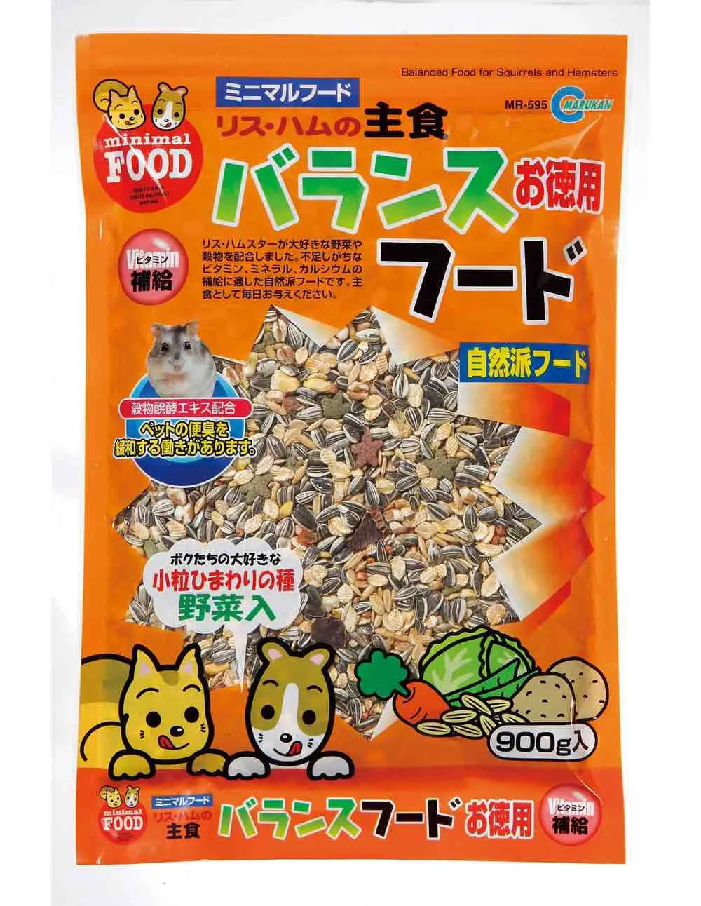 Marukan Balanced Food for Squirrels & Hamsters 900g