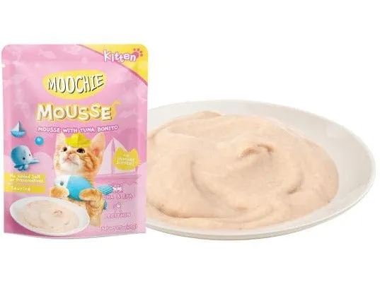 Moochie Kitten Mousse With Tuna Bonito  12X70G.  Pouch