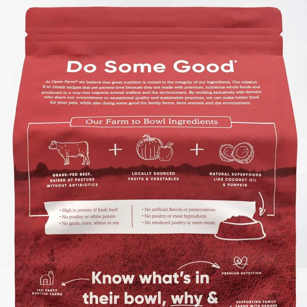 Open Farm Grain-Free Grass-Fed Beef Dry Dog Food