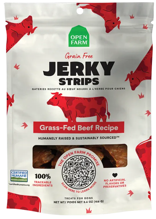 Open Farm - Grain Free Grass Fed Beef Jerky Dog Treats