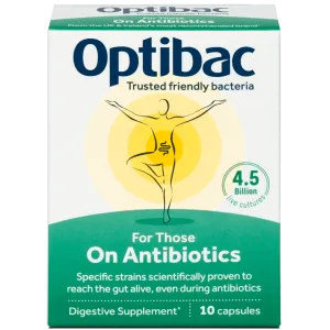 Optibac Probiotics for Those on Antibiotics 10 Capsules